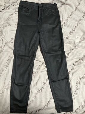Kendall & Kylie Black Coated Skinny Jeans